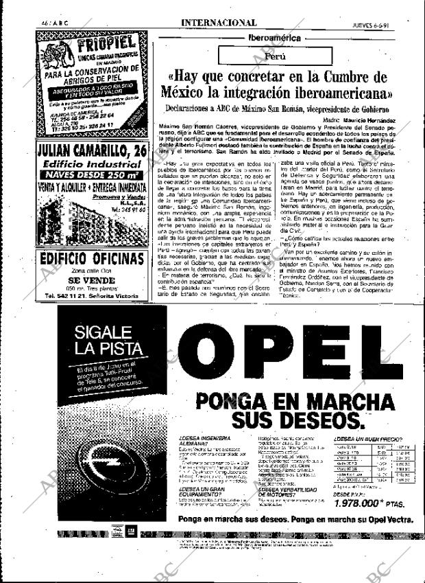 ABC MADRID 06-06-1991 página 46