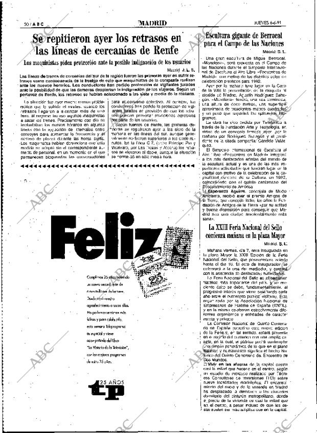 ABC MADRID 06-06-1991 página 50