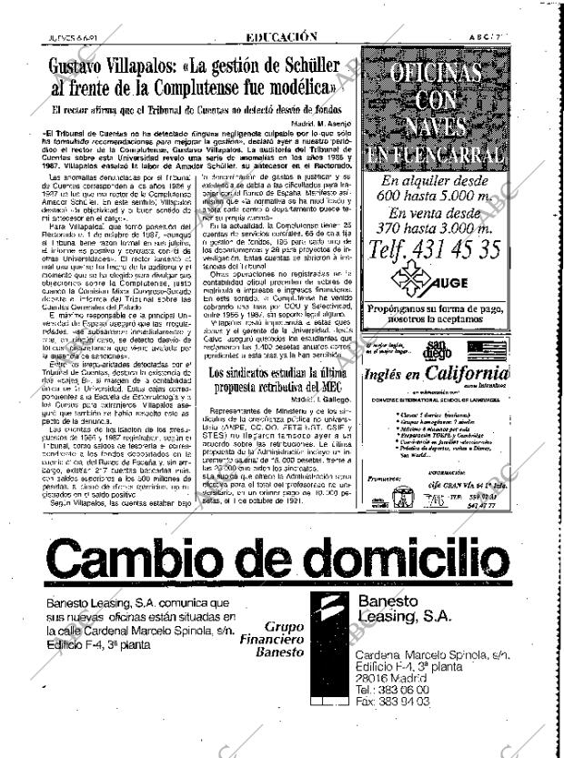 ABC MADRID 06-06-1991 página 71