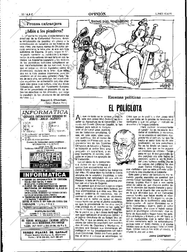 ABC MADRID 10-06-1991 página 22