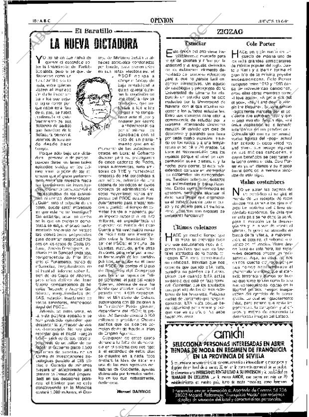 ABC SEVILLA 13-06-1991 página 18
