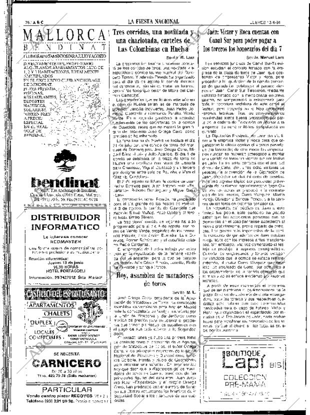 ABC SEVILLA 13-06-1991 página 76