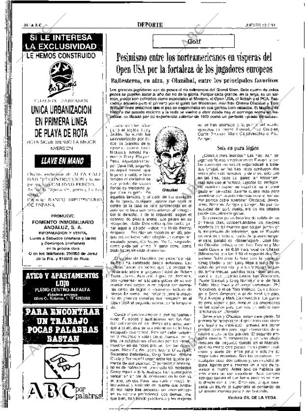 ABC SEVILLA 13-06-1991 página 88