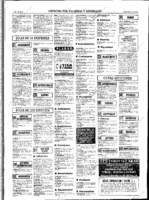 ABC SEVILLA 13-06-1991 página 98