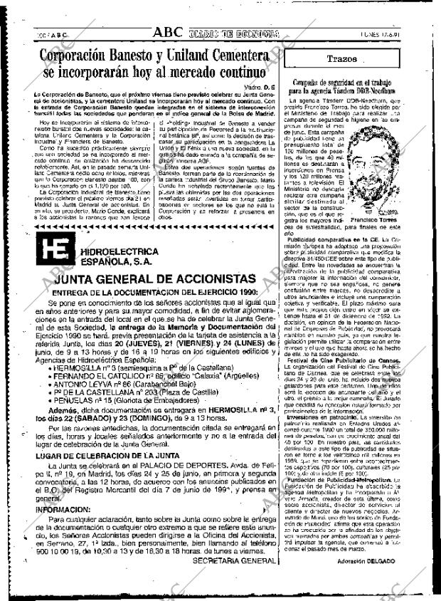 ABC MADRID 17-06-1991 página 100