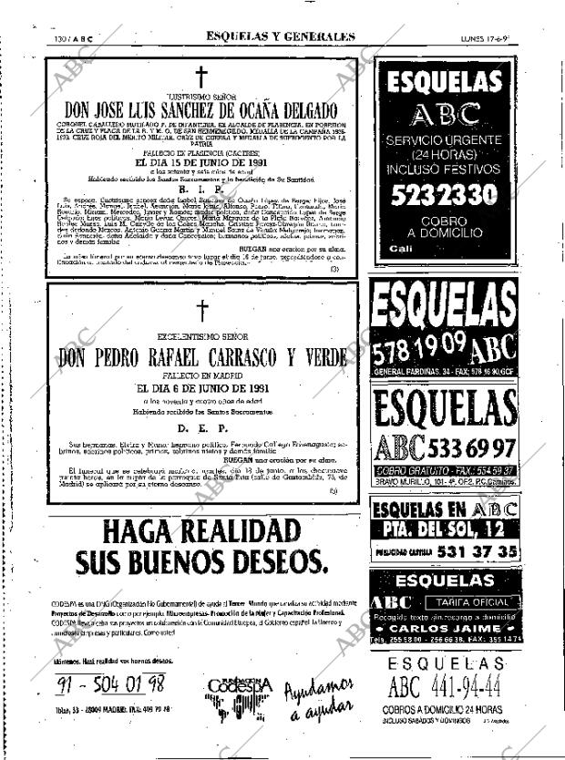 ABC MADRID 17-06-1991 página 130