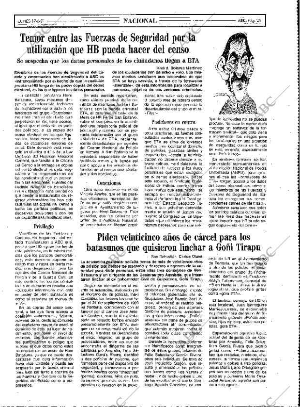 ABC MADRID 17-06-1991 página 25