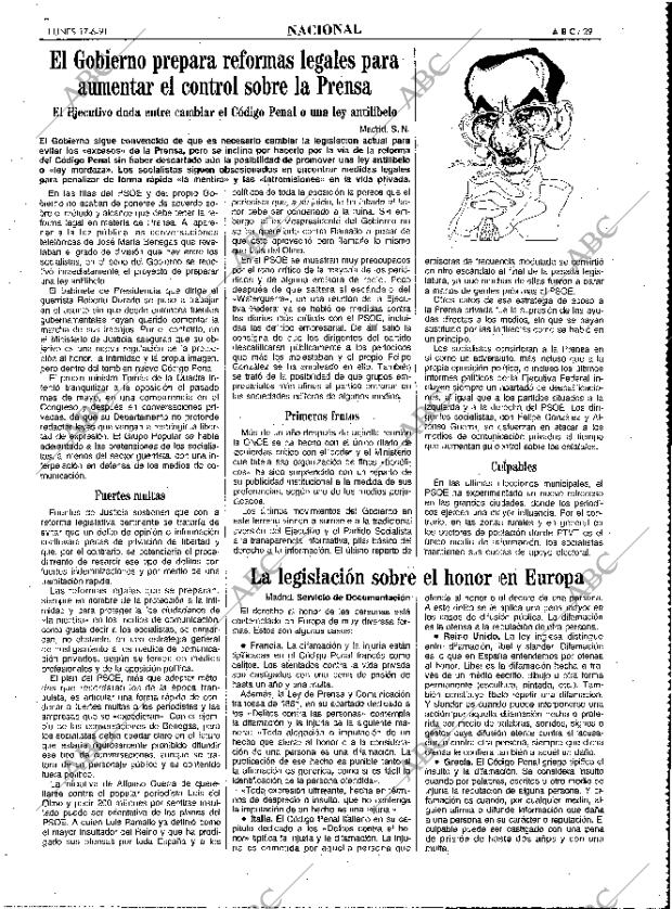 ABC MADRID 17-06-1991 página 29