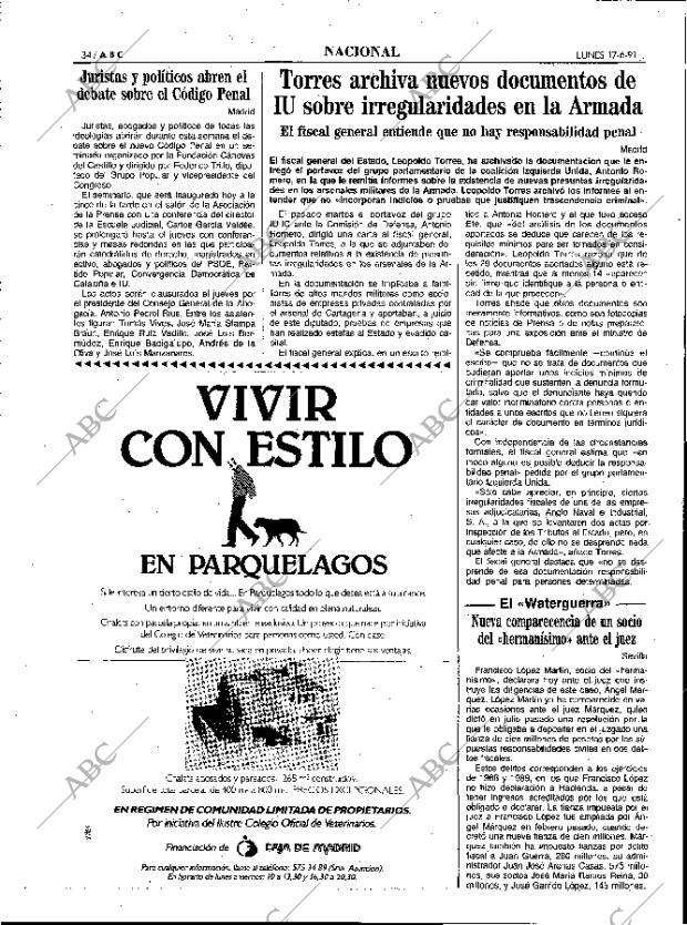 ABC MADRID 17-06-1991 página 34