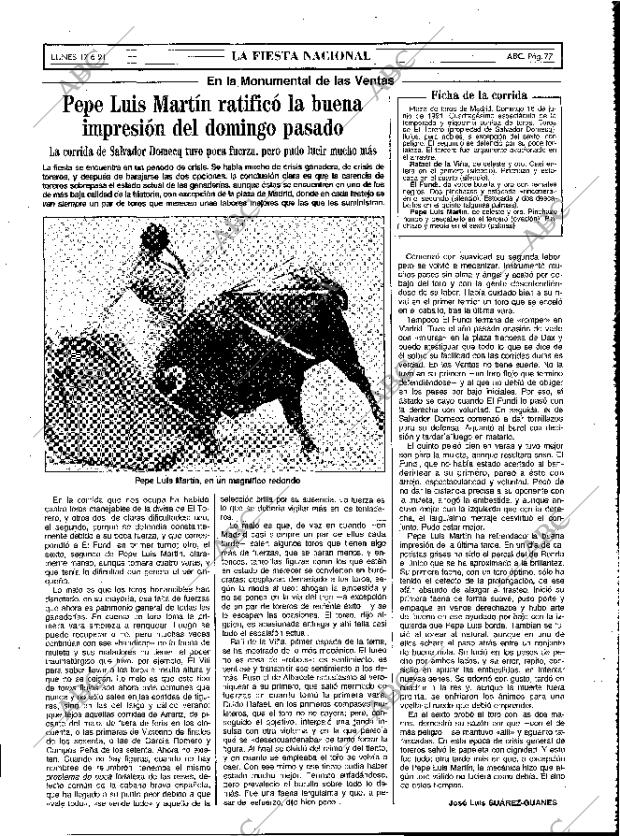 ABC MADRID 17-06-1991 página 77