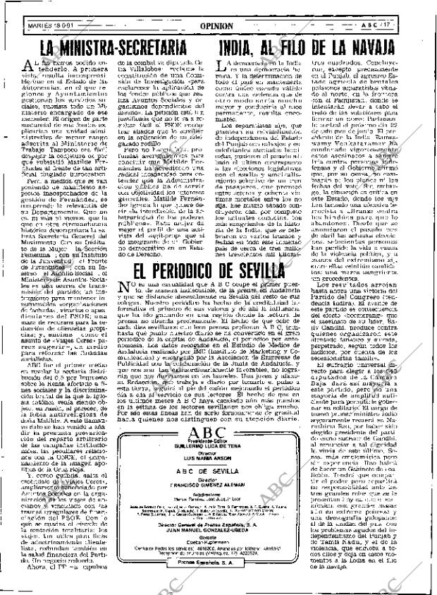 ABC SEVILLA 18-06-1991 página 17