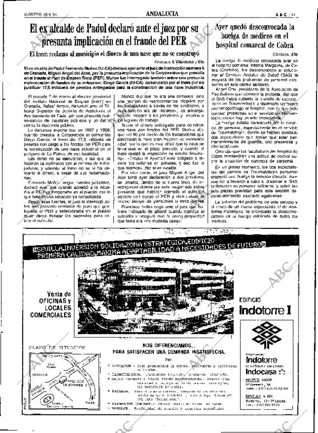 ABC SEVILLA 18-06-1991 página 41