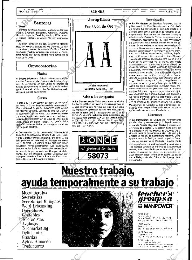ABC SEVILLA 18-06-1991 página 49