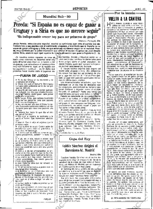 ABC SEVILLA 18-06-1991 página 85