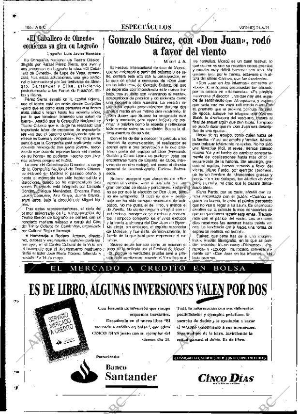 ABC MADRID 21-06-1991 página 106