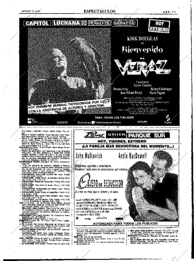 ABC MADRID 21-06-1991 página 111