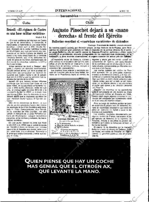 ABC MADRID 21-06-1991 página 33