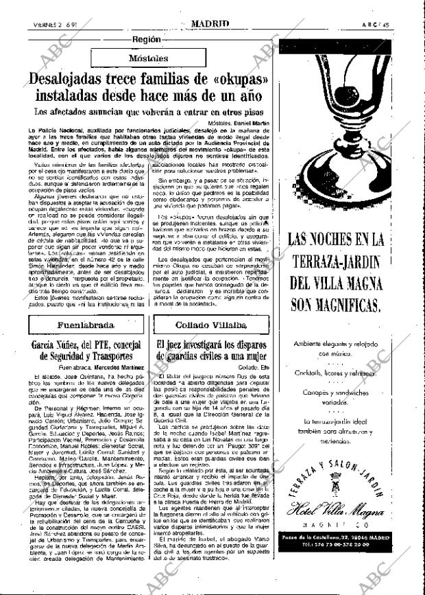 ABC MADRID 21-06-1991 página 45