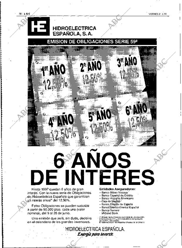 ABC MADRID 21-06-1991 página 58