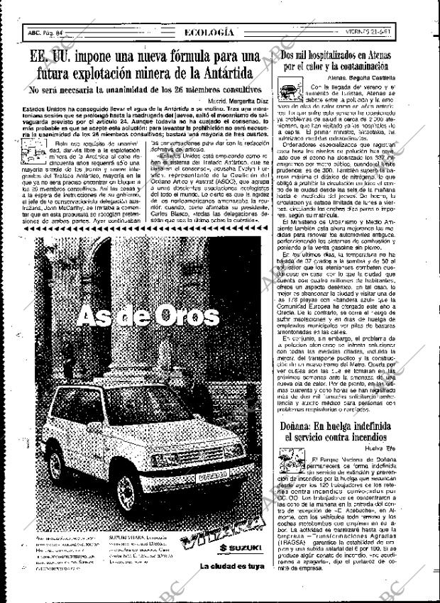 ABC MADRID 21-06-1991 página 84