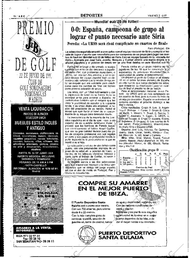 ABC MADRID 21-06-1991 página 86