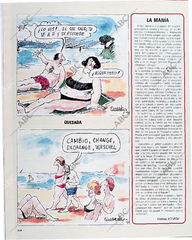 BLANCO Y NEGRO MADRID 23-06-1991 página 124