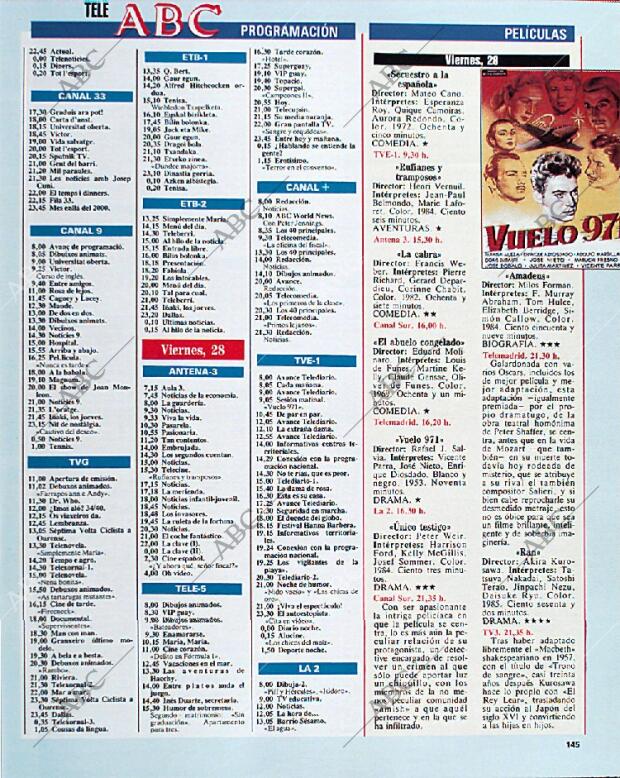 BLANCO Y NEGRO MADRID 23-06-1991 página 145