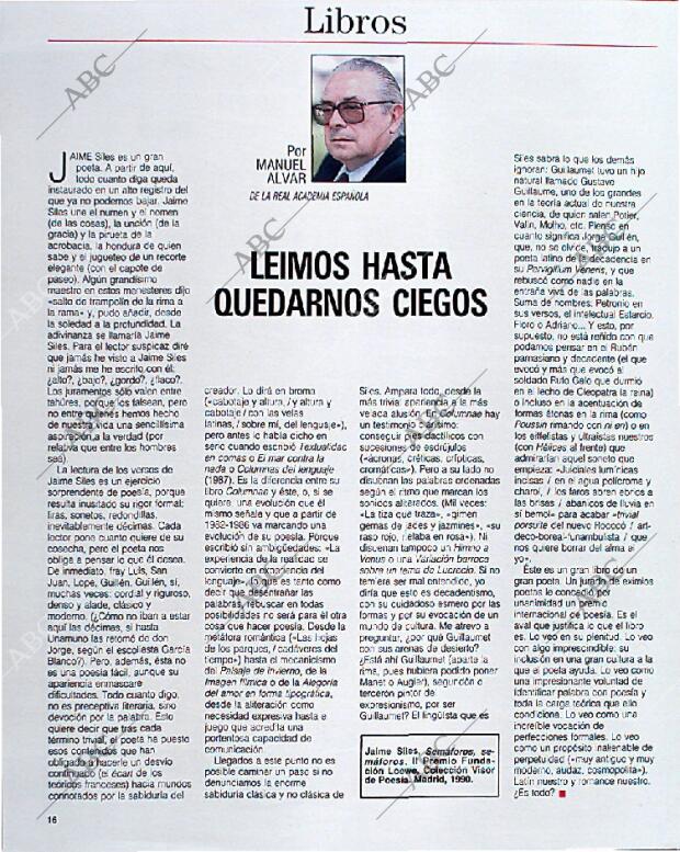 BLANCO Y NEGRO MADRID 23-06-1991 página 16