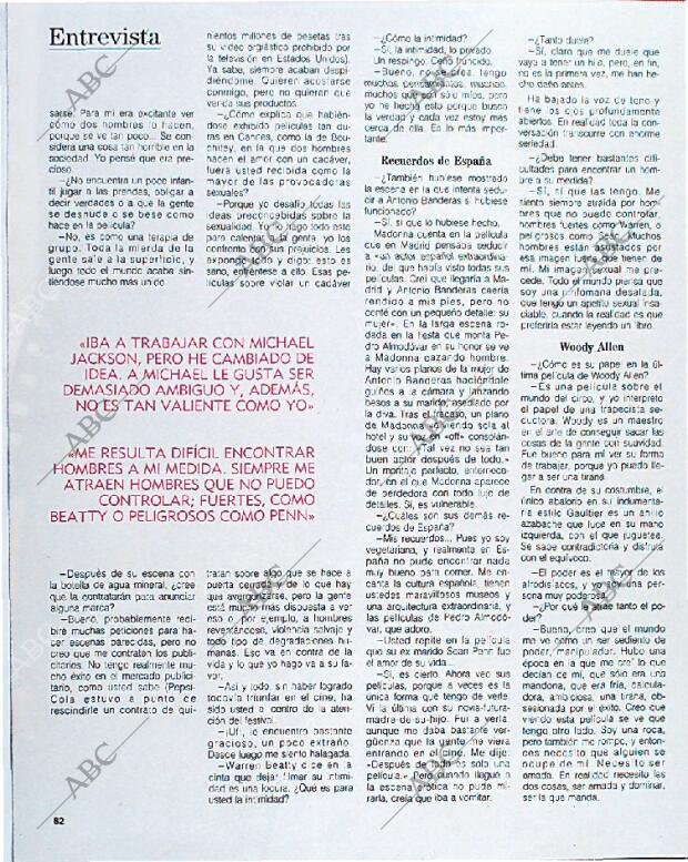 BLANCO Y NEGRO MADRID 23-06-1991 página 82