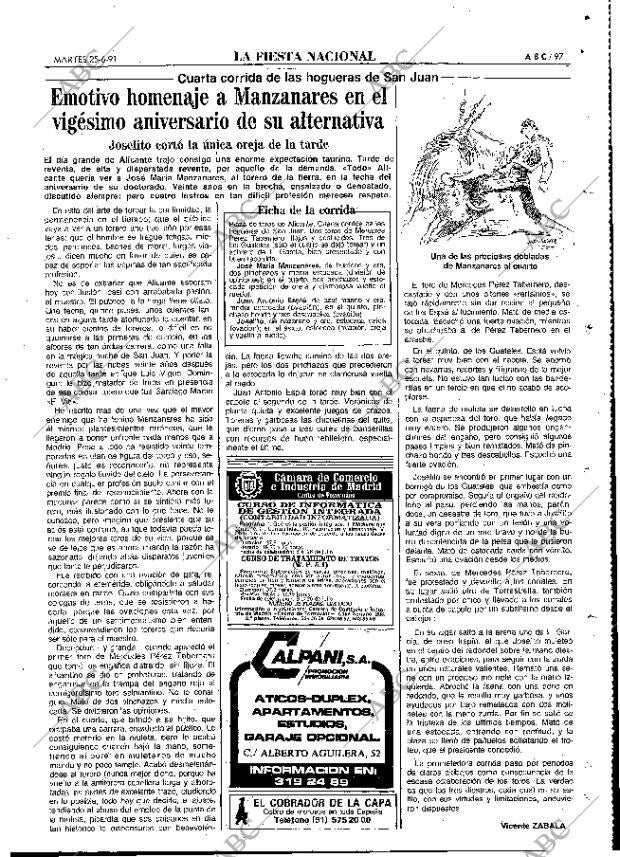 ABC MADRID 25-06-1991 página 97