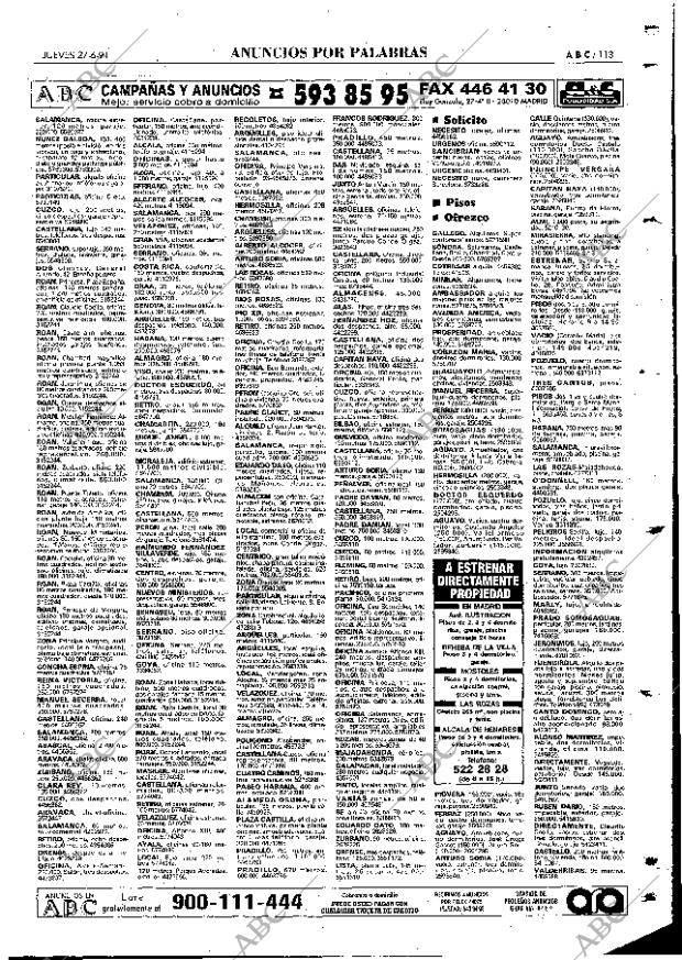 ABC MADRID 27-06-1991 página 113