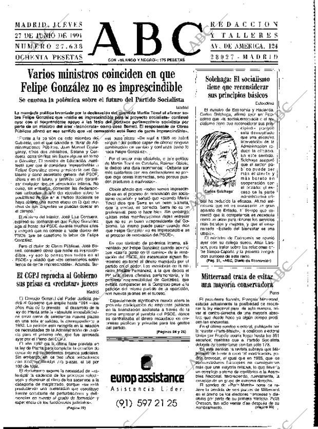 ABC MADRID 27-06-1991 página 17