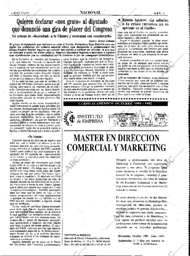 ABC MADRID 27-06-1991 página 31