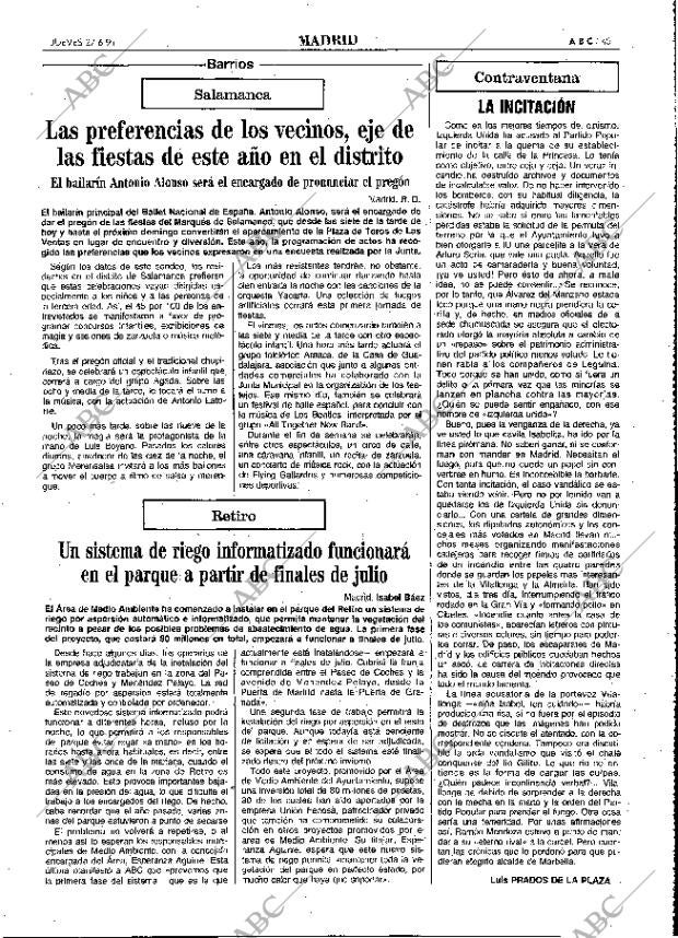 ABC MADRID 27-06-1991 página 45