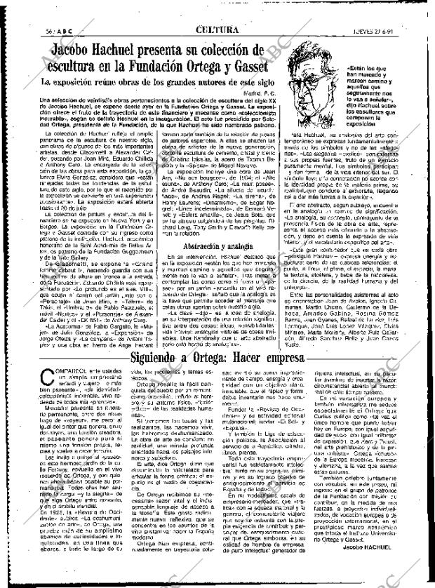 ABC MADRID 27-06-1991 página 56