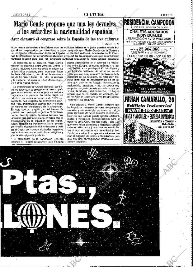 ABC MADRID 27-06-1991 página 59