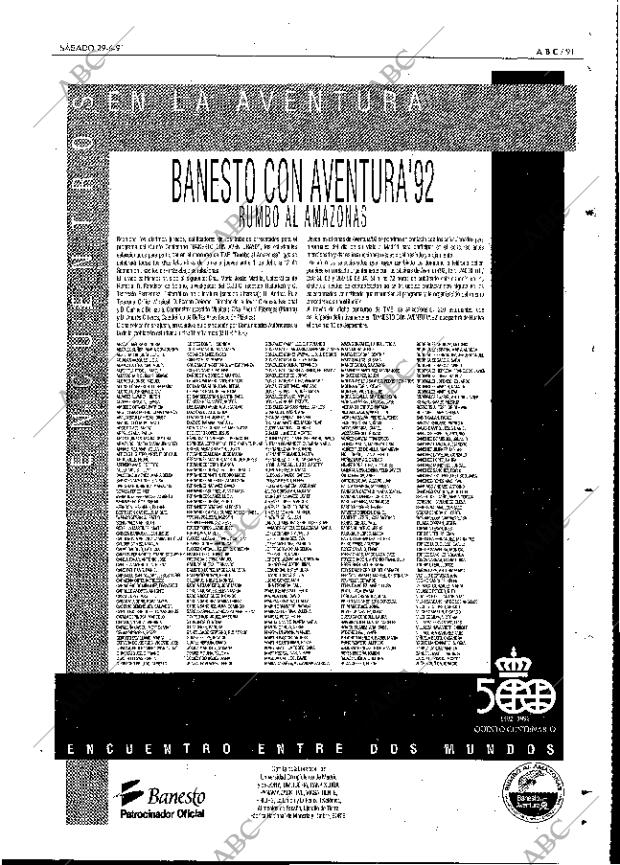 ABC MADRID 29-06-1991 página 91