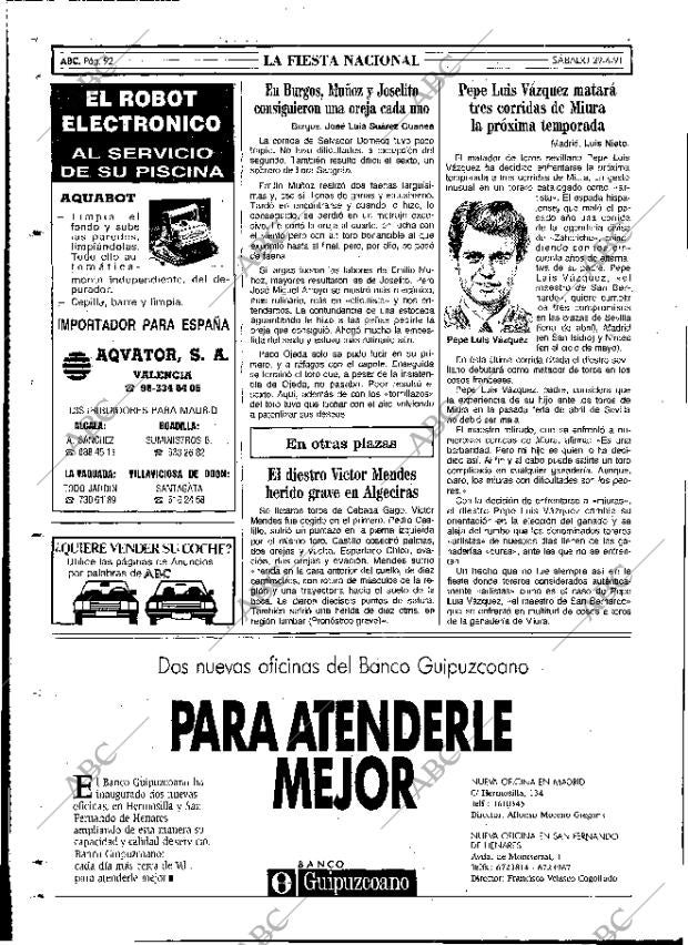 ABC MADRID 29-06-1991 página 92