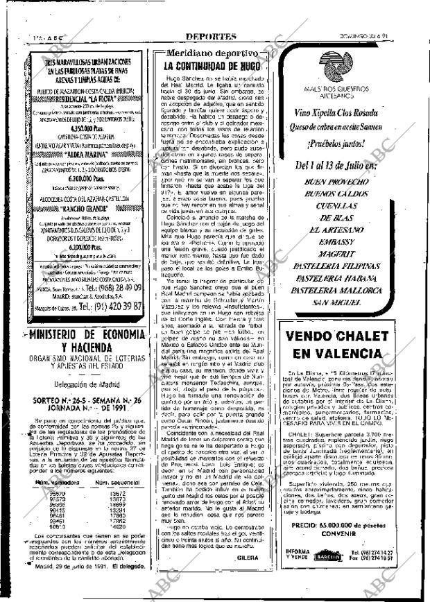 ABC MADRID 30-06-1991 página 116