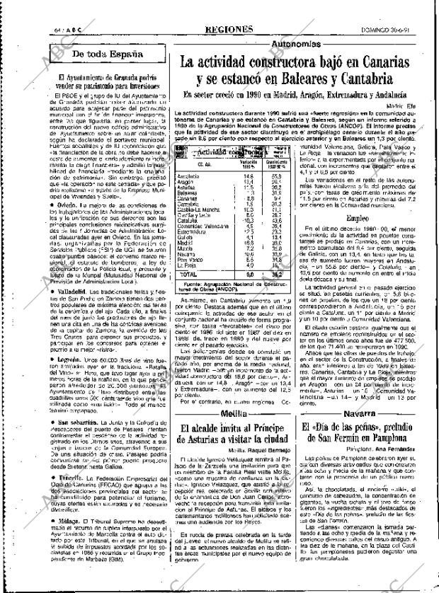 ABC MADRID 30-06-1991 página 64