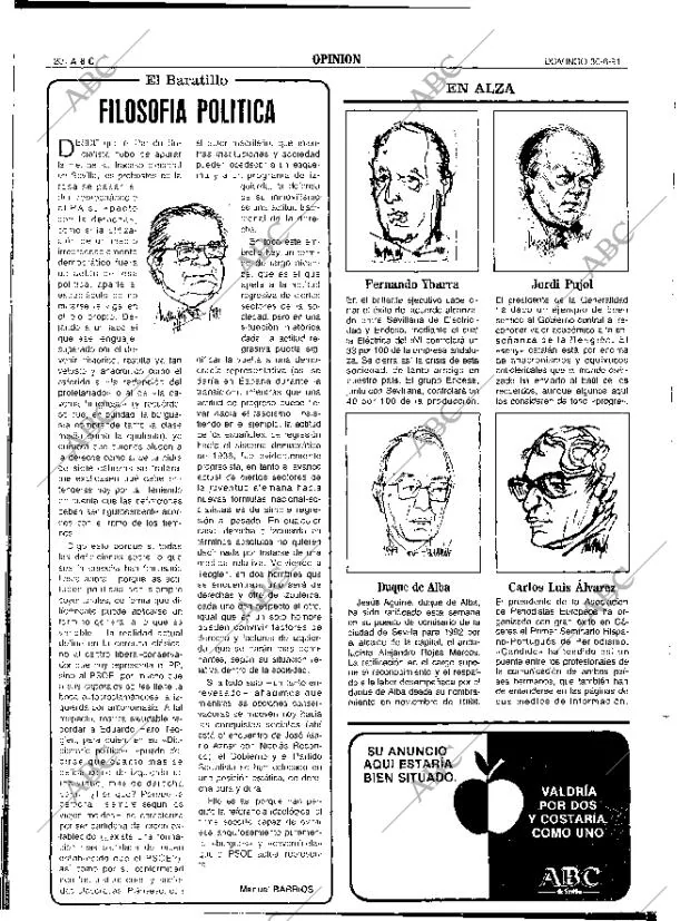 ABC SEVILLA 30-06-1991 página 20