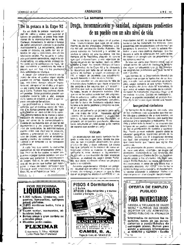 ABC SEVILLA 30-06-1991 página 49