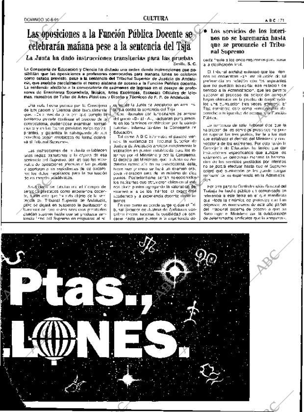 ABC SEVILLA 30-06-1991 página 71