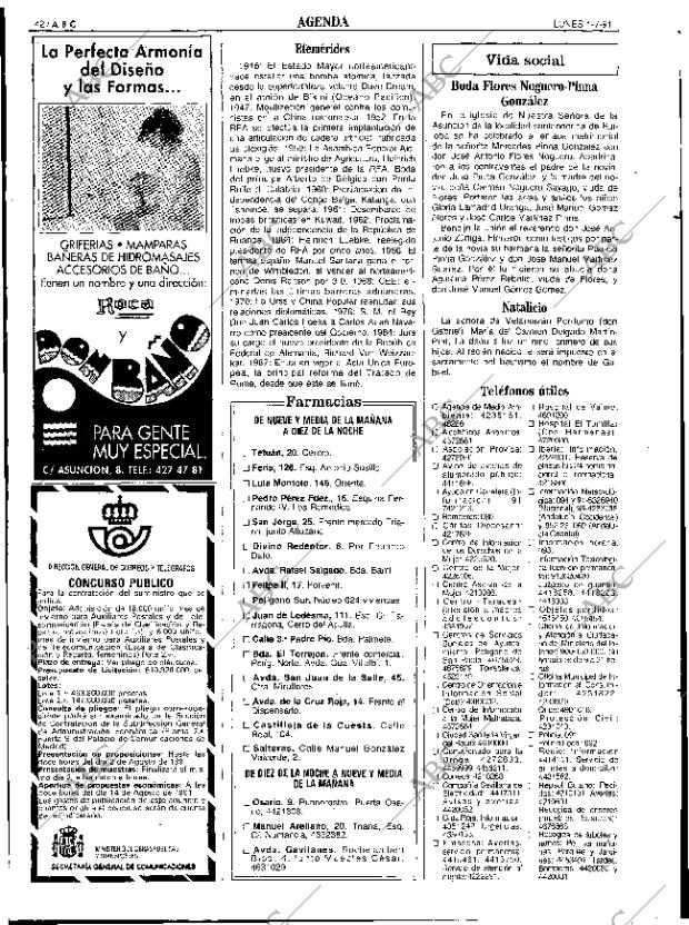 ABC SEVILLA 01-07-1991 página 42