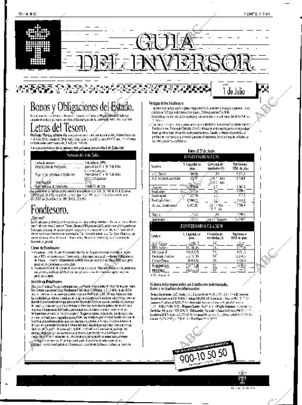 ABC SEVILLA 01-07-1991 página 70