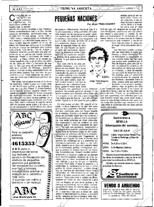 ABC SEVILLA 01-07-1991 página 82