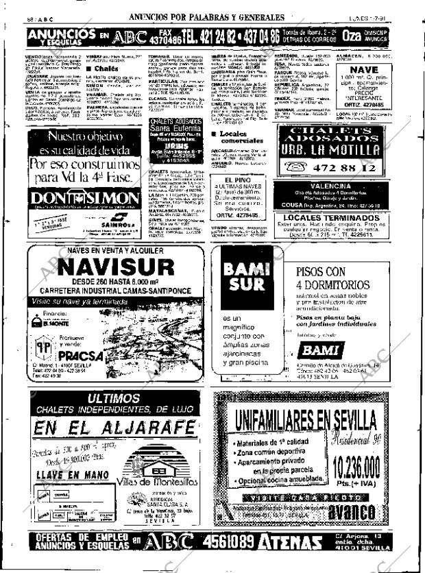 ABC SEVILLA 01-07-1991 página 88