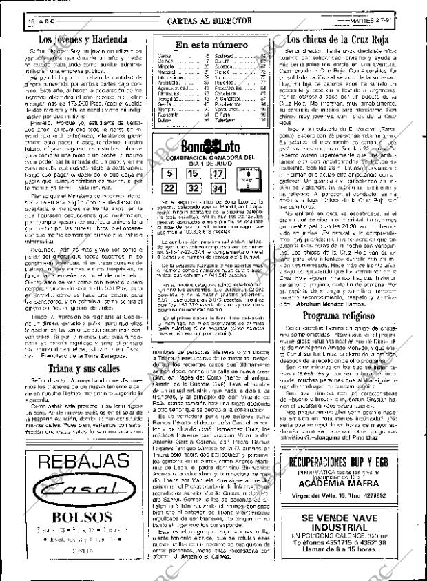 ABC SEVILLA 02-07-1991 página 16