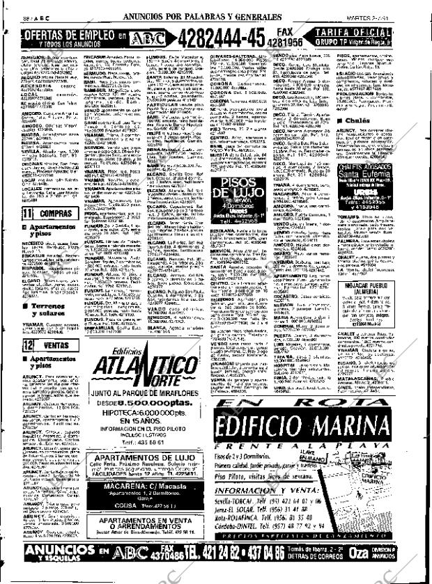 ABC SEVILLA 02-07-1991 página 88
