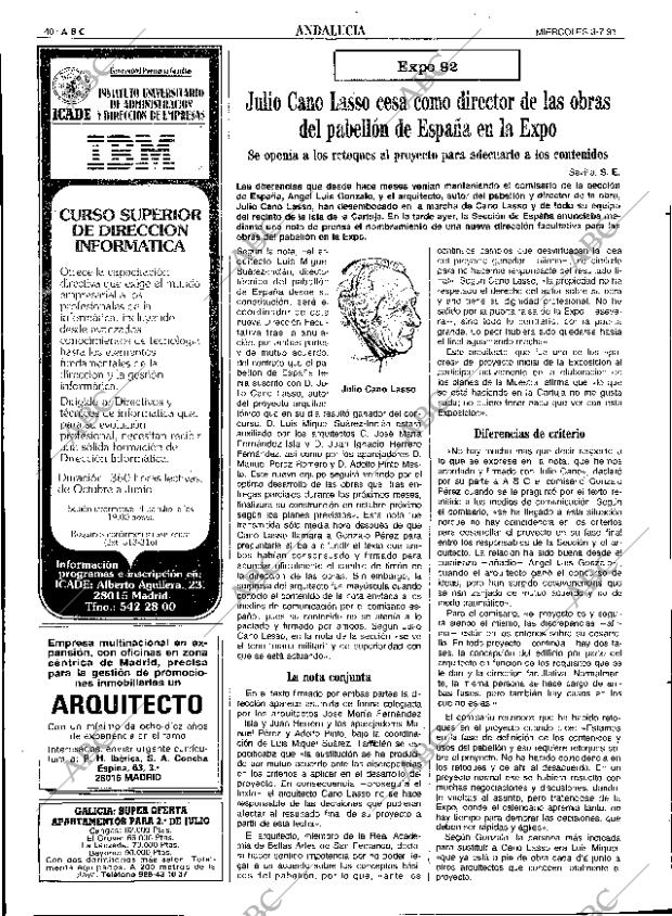 ABC SEVILLA 03-07-1991 página 40